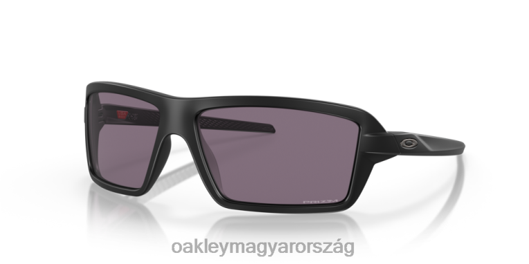 Oakley kábelek 6PVBJ665 szemüveg prizm szürke lencsék, matt fekete keret