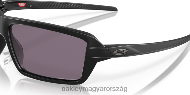 Oakley kábelek 6PVBJ665 szemüveg prizm szürke lencsék, matt fekete keret