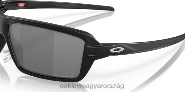 Oakley kábelek 6PVBJ666 szemüveg prizm fekete polarizált lencsék, matt fekete keret