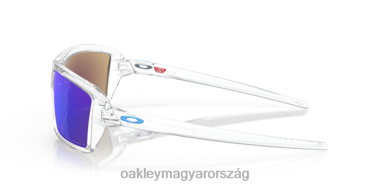Oakley kábelek 6PVBJ669 szemüveg prizm zafír polarizált lencsék, polírozott átlátszó keret