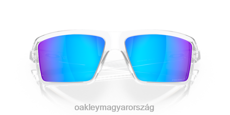 Oakley kábelek 6PVBJ669 szemüveg prizm zafír polarizált lencsék, polírozott átlátszó keret