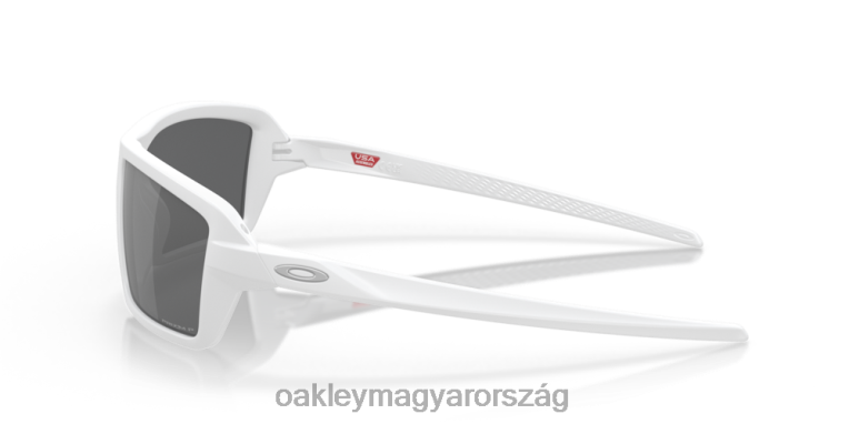 Oakley kábelek 6PVBJ674 szemüveg prizm fekete polarizált lencsék, matt fehér keret