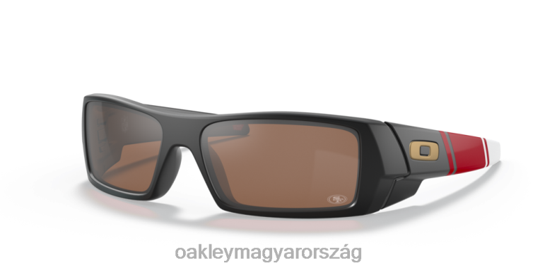 Oakley san francisco 49ers gascan 6PVBJ567 szemüveg prizm wolfram lencsék, matt fekete keret