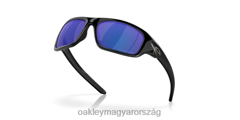 Oakley szelep 6PVBJ777 szemüveg mélykék irídium polarizált lencsék, polírozott fekete keret