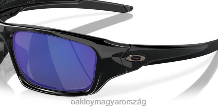 Oakley szelep 6PVBJ777 szemüveg mélykék irídium polarizált lencsék, polírozott fekete keret