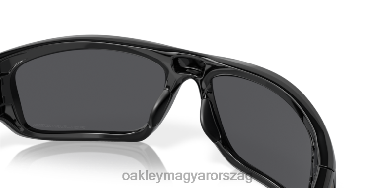 Oakley szelep 6PVBJ777 szemüveg mélykék irídium polarizált lencsék, polírozott fekete keret