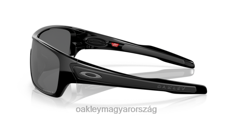 Oakley turbina rotor 6PVBJ157 szemüveg prizm fekete polarizált lencsék, polírozott fekete keret