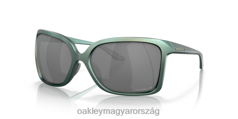Oakley vadrozsda 6PVBJ292 szemüveg prizm fekete polarizált lencsék, matt ezüst/kék színeltoló keret