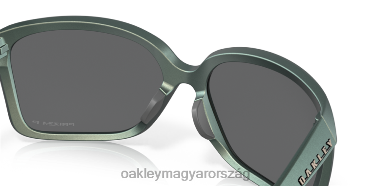 Oakley vadrozsda 6PVBJ292 szemüveg prizm fekete polarizált lencsék, matt ezüst/kék színeltoló keret