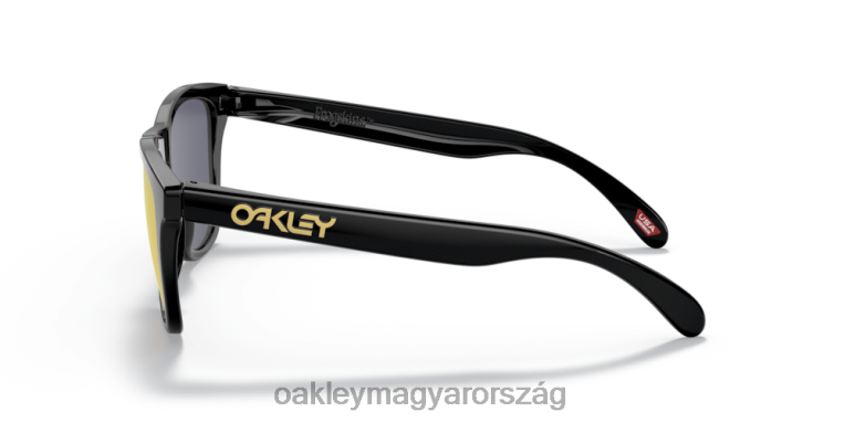 Oakley békabőrök (alacsony hídra illeszkedő) 6PVBJ818 szemüveg prizm 24k polarizált lencsék, polírozott fekete kerettel