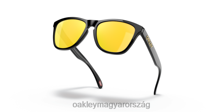 Oakley békabőrök (alacsony hídra illeszkedő) 6PVBJ818 szemüveg prizm 24k polarizált lencsék, polírozott fekete kerettel