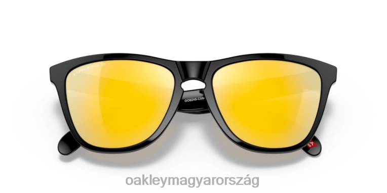 Oakley békabőrök (alacsony hídra illeszkedő) 6PVBJ818 szemüveg prizm 24k polarizált lencsék, polírozott fekete kerettel