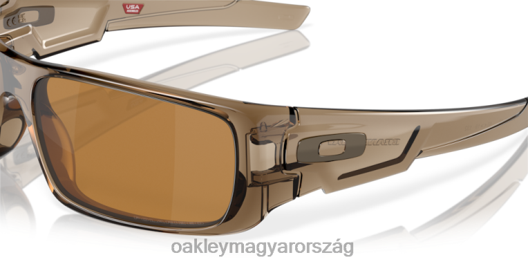 Oakley főtengely 6PVBJ253 szemüveg volfrám irídium polarizált lencsék, barna füstkerettel