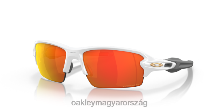 Oakley flak 2.0 (alacsony híd illeszkedés) 6PVBJ874 szemüveg prizm rubin polarizált lencsék, matt fehér kerettel