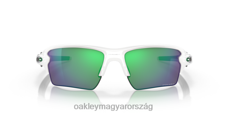 Oakley flak 2.0 xl team színek 6PVBJ137 szemüveg prizm jade lencsék, polírozott fehér keret