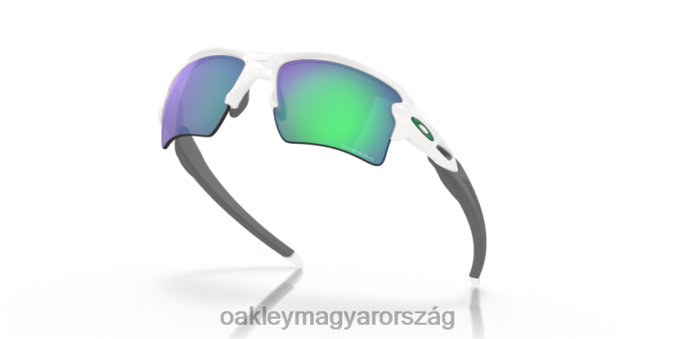 Oakley flak 2.0 xl team színek 6PVBJ137 szemüveg prizm jade lencsék, polírozott fehér keret