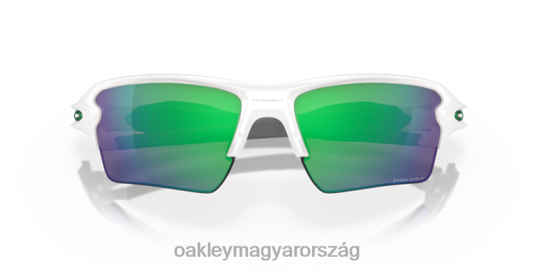 Oakley flak 2.0 xl team színek 6PVBJ137 szemüveg prizm jade lencsék, polírozott fehér keret