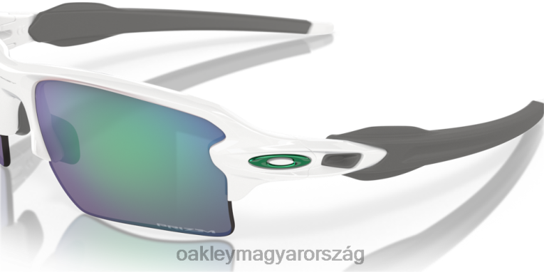 Oakley flak 2.0 xl team színek 6PVBJ137 szemüveg prizm jade lencsék, polírozott fehér keret