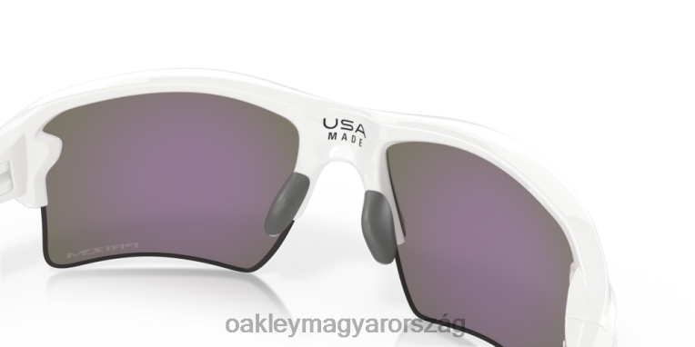 Oakley flak 2.0 xl team színek 6PVBJ137 szemüveg prizm jade lencsék, polírozott fehér keret