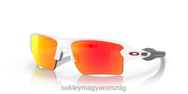 Oakley flak 2.0 xl team színek 6PVBJ138 szemüveg prizm rubin lencsék, polírozott fehér keret
