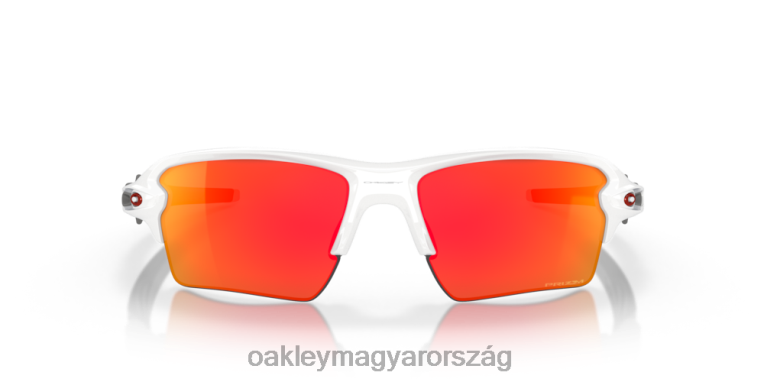Oakley flak 2.0 xl team színek 6PVBJ138 szemüveg prizm rubin lencsék, polírozott fehér keret