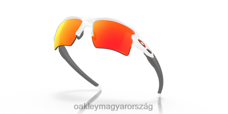 Oakley flak 2.0 xl team színek 6PVBJ138 szemüveg prizm rubin lencsék, polírozott fehér keret