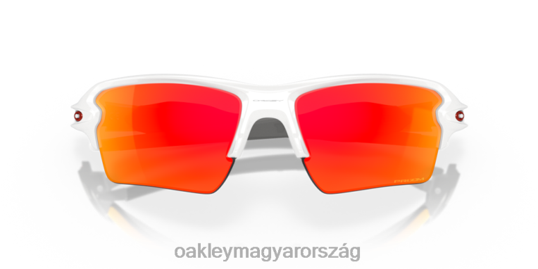 Oakley flak 2.0 xl team színek 6PVBJ138 szemüveg prizm rubin lencsék, polírozott fehér keret