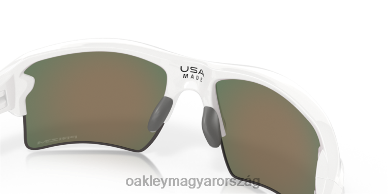Oakley flak 2.0 xl team színek 6PVBJ138 szemüveg prizm rubin lencsék, polírozott fehér keret