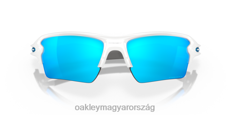 Oakley flak 2.0 xl team színek 6PVBJ139 szemüveg prizm zafír lencsék, polírozott fehér keret