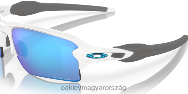 Oakley flak 2.0 xl team színek 6PVBJ139 szemüveg prizm zafír lencsék, polírozott fehér keret