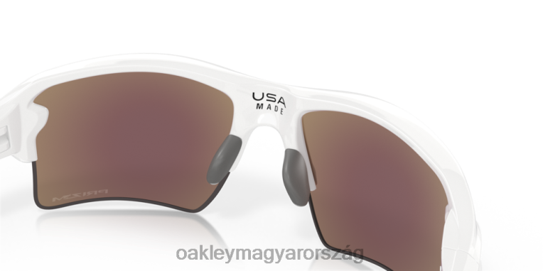 Oakley flak 2.0 xl team színek 6PVBJ139 szemüveg prizm zafír lencsék, polírozott fehér keret