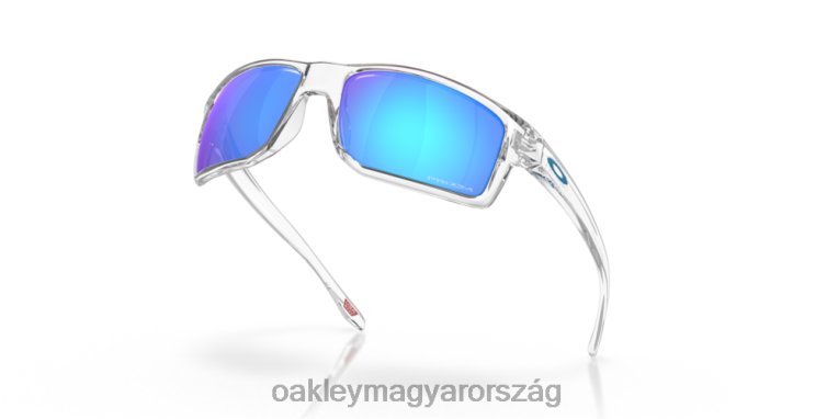 Oakley gibston 6PVBJ384 szemüveg prizm zafír lencsék, polírozott átlátszó keret