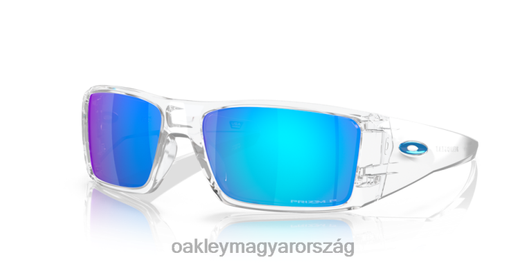 Oakley heliosztát 6PVBJ760 szemüveg prizm zafír polarizált lencsék, átlátszó kerettel