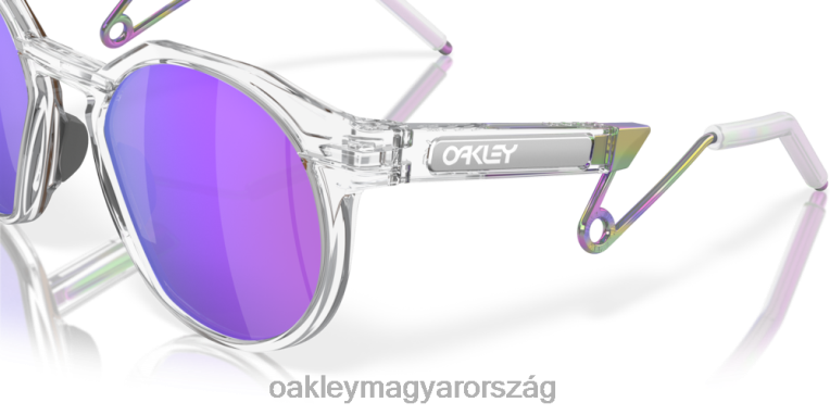 Oakley hstn fém 6PVBJ880 szemüveg prizm lila lencsék, matt átlátszó keret