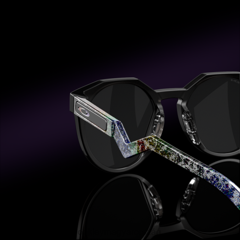 Oakley hstn (low bridge fit) verve gyűjtemény 6PVBJ1014 szemüveg prizm fekete polarizált lencsék, matt szürke füstkerettel