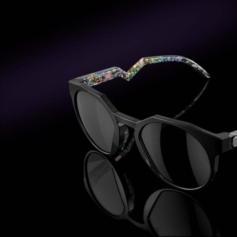 Oakley hstn (low bridge fit) verve gyűjtemény 6PVBJ1014 szemüveg prizm fekete polarizált lencsék, matt szürke füstkerettel