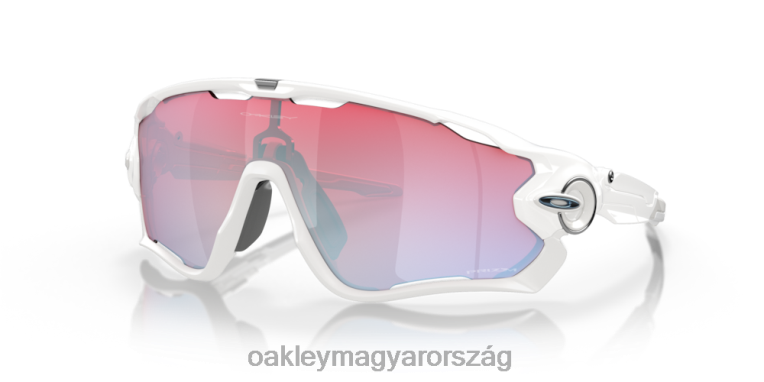 Oakley jawbreaker prizm hó kollekció 6PVBJ881 szemüveg prizm hózafír lencsék, polírozott fehér kerettel