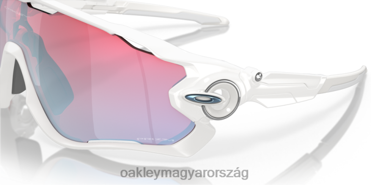 Oakley jawbreaker prizm hó kollekció 6PVBJ881 szemüveg prizm hózafír lencsék, polírozott fehér kerettel