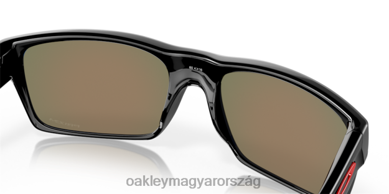 Oakley két arc 6PVBJ692 szemüveg prizm rubin lencsék, polírozott fekete keret