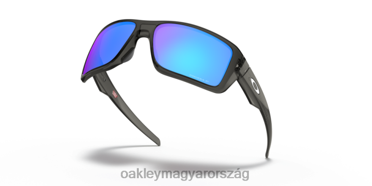 Oakley kettős él 6PVBJ503 szemüveg prizm zafír polarizált lencsék, szürke füstkerettel