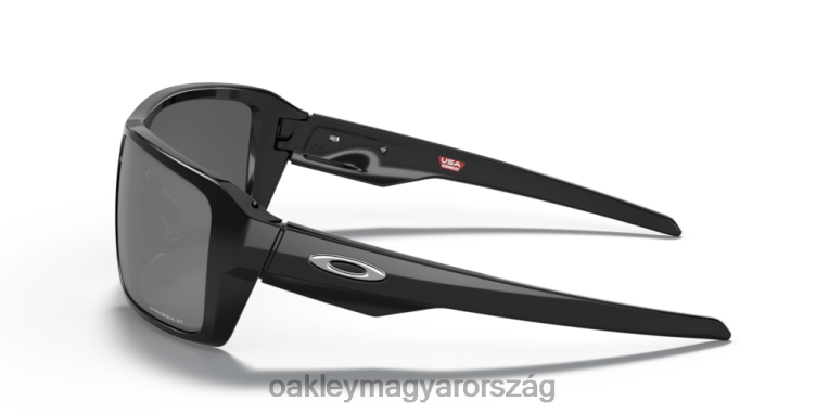 Oakley kettős él 6PVBJ504 szemüveg prizm fekete polarizált lencsék, polírozott fekete keret