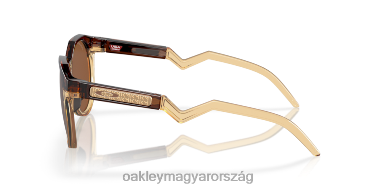 Oakley kylian mbappe aláírássorozat hstn (alacsony híd illeszkedés) 6PVBJ785 szemüveg prizm wolfram lencsék, sötét borostyán/világos curry kerettel