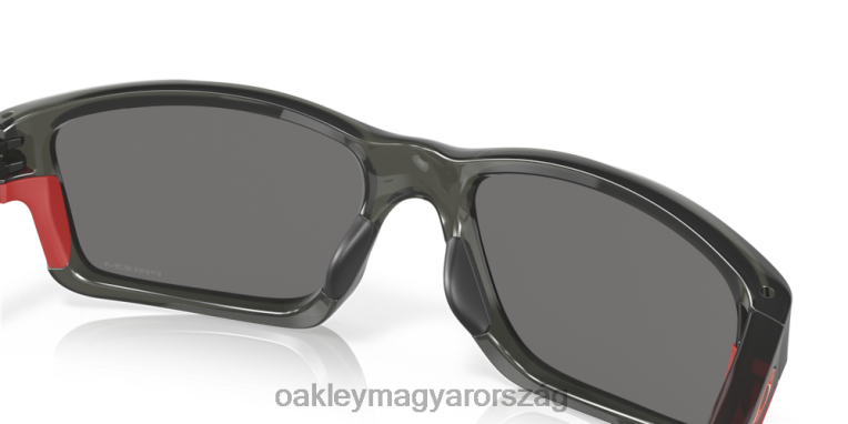 Oakley láncszem 6PVBJ826 szemüveg piros irídium polarizált lencsék, szürke füstkeret