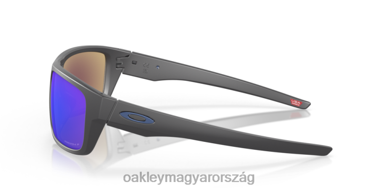 Oakley leejtési pont 6PVBJ500 szemüveg prizm zafír polarizált lencsék, matt sötétszürke kerettel