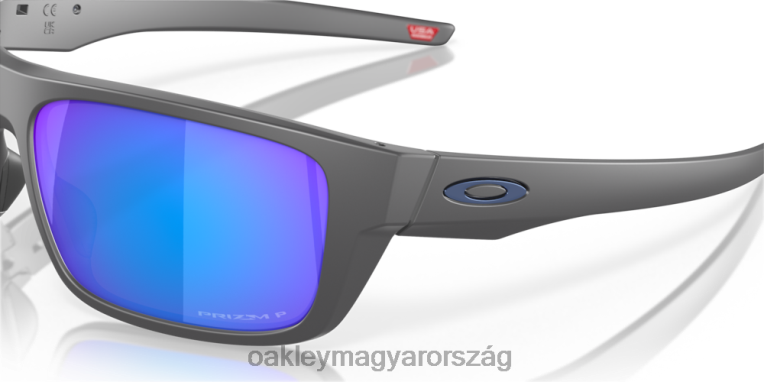 Oakley leejtési pont 6PVBJ500 szemüveg prizm zafír polarizált lencsék, matt sötétszürke kerettel