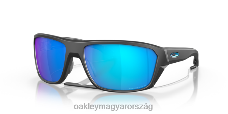 Oakley osztott lövés 6PVBJ302 szemüveg prizm zafír polarizált lencsék, matt fekete kerettel