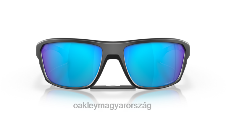 Oakley osztott lövés 6PVBJ302 szemüveg prizm zafír polarizált lencsék, matt fekete kerettel