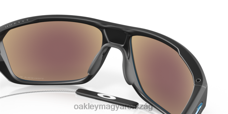 Oakley osztott lövés 6PVBJ302 szemüveg prizm zafír polarizált lencsék, matt fekete kerettel
