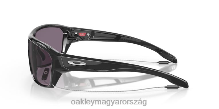 Oakley osztott lövés 6PVBJ305 szemüveg prizm szürke lencsék, fekete tinta kerettel