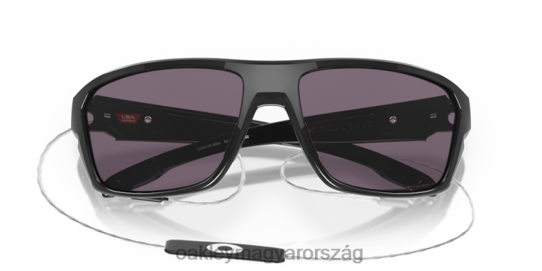 Oakley osztott lövés 6PVBJ305 szemüveg prizm szürke lencsék, fekete tinta kerettel